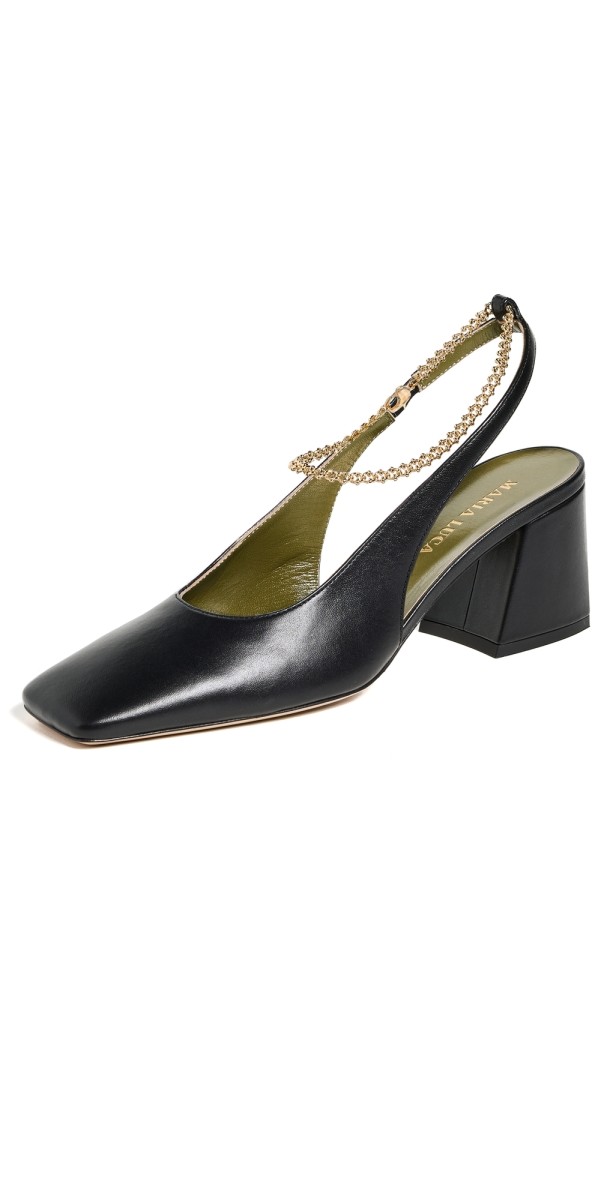 Maria Luca Ilaria Slingbacks Black