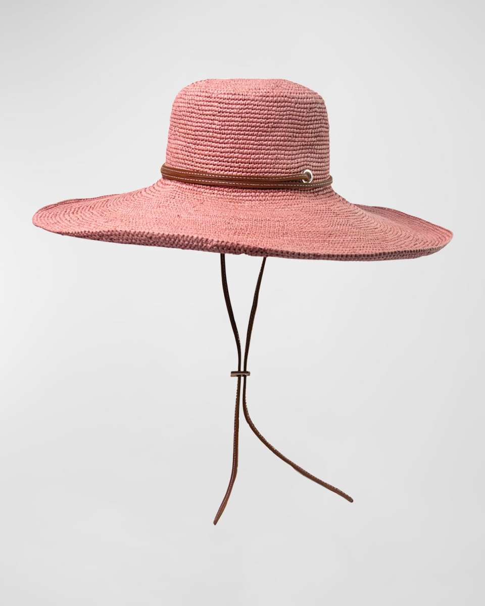 Crochet Lady Extra-Wide Brim Hat