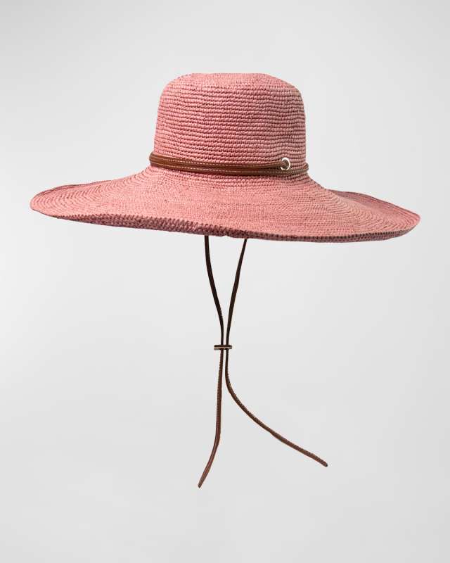 Crochet Lady Extra-Wide Brim Hat