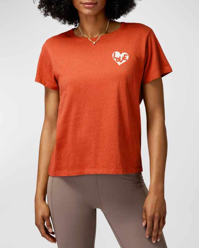 Heart Lila Short-Sleeve T