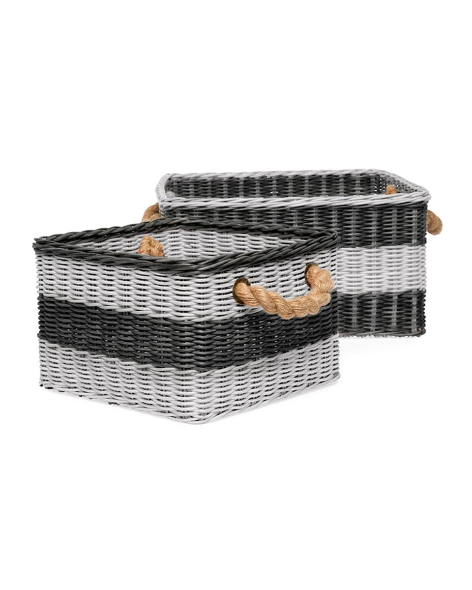 Nantucket Nested Storage Baskets, Set of Two