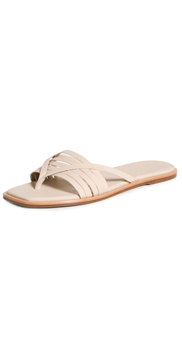 KAANAS Makian Thong Sandals Beige