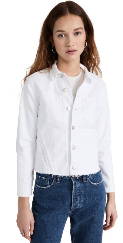 L'AGENCE Janelle Slim Jacket Blanc