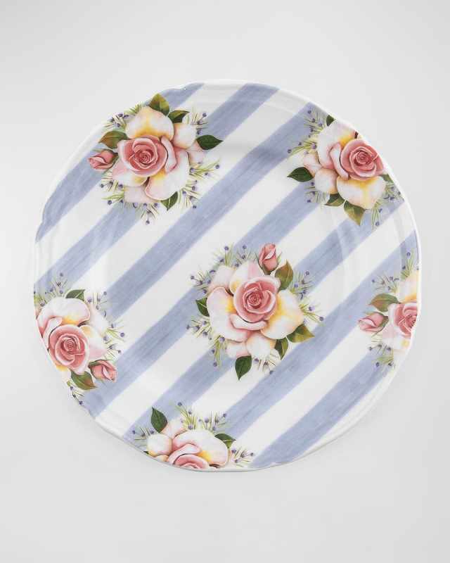 Wildflowers Dessert Plate, Green