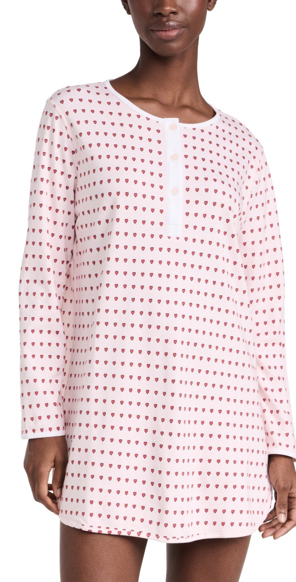 Cozyland by Morgan Lane Dylan Night Shirt Blush
