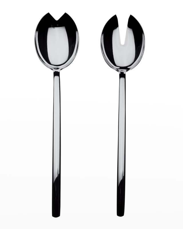 Two-Piece Duo Ice Oro Nero Salad Server Set