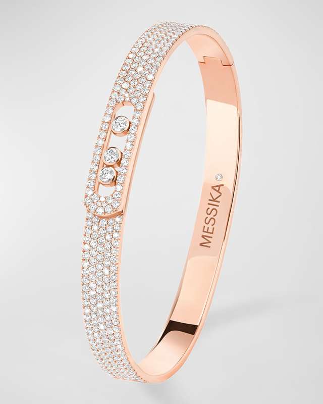 Move Noa Full Pavé Diamond Bangle Bracelet