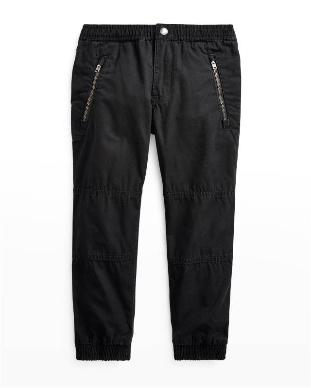 Boy's Poplin Jogger Pants, Size 2-6