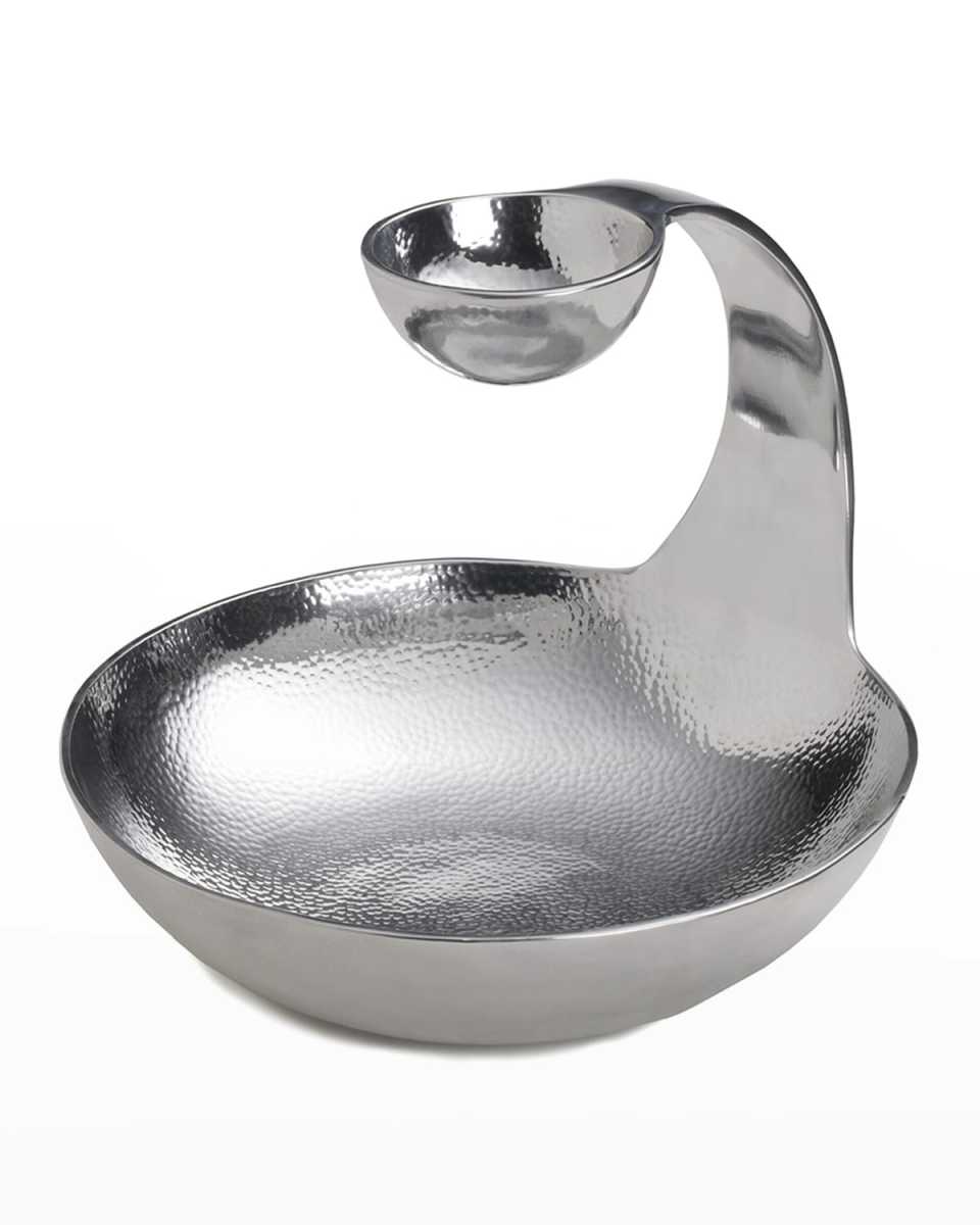 Towle Hammersmith Gooseneck Chip & Dip Server