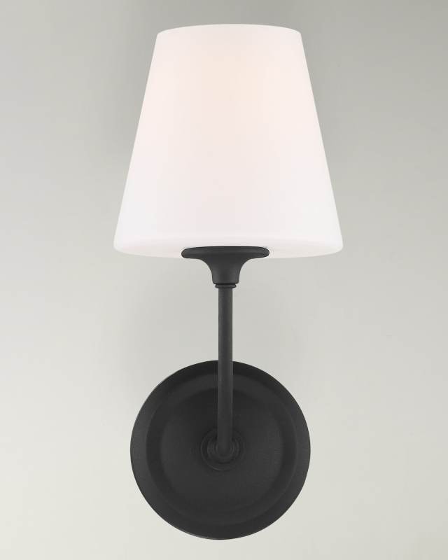 Sylvan 1-Light Black Forged Wall Mount