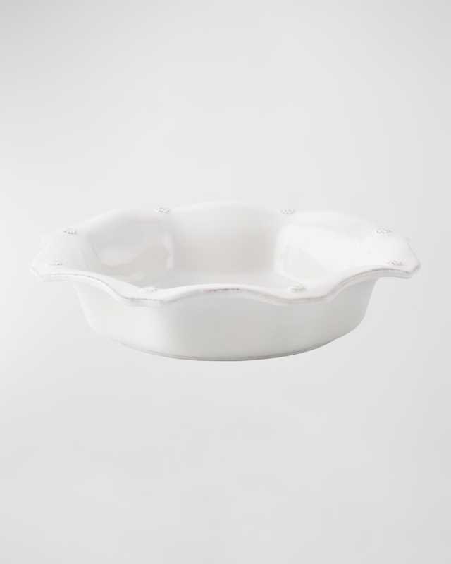 Berry & Thread Scalloped Pasta/Soup Bowl - Whitewash