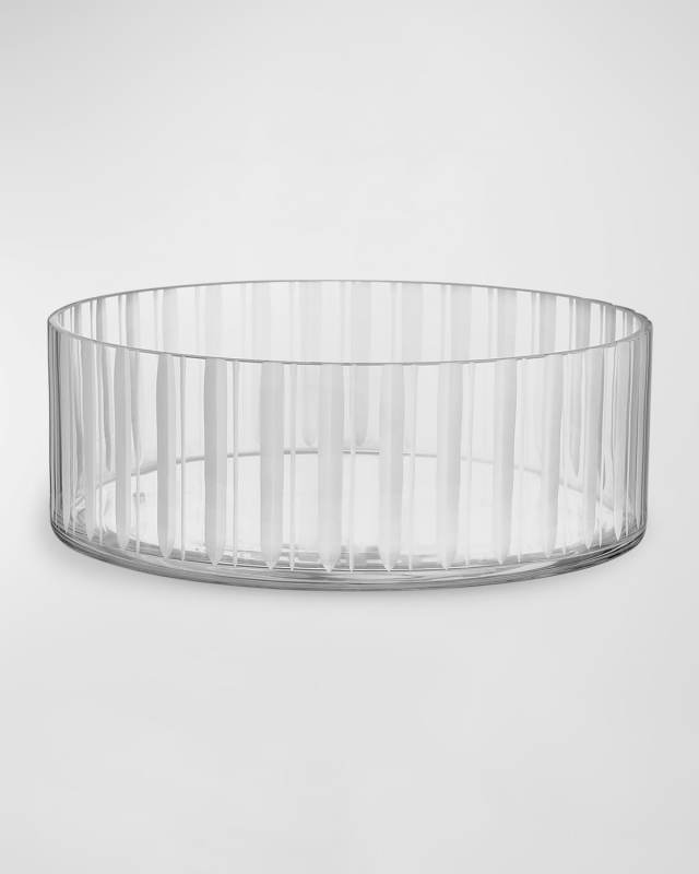 11" Cut in Number Stripes Bowl