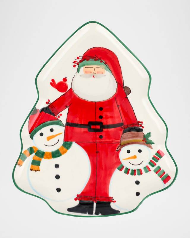 Old St. Nick 2024 Limited Edition Figural Tree Platter
