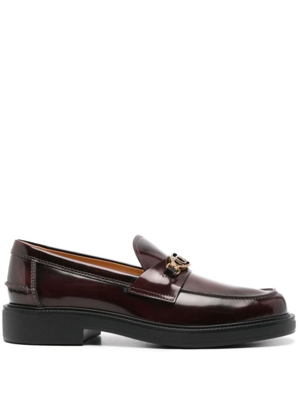 logo-plaque loafers