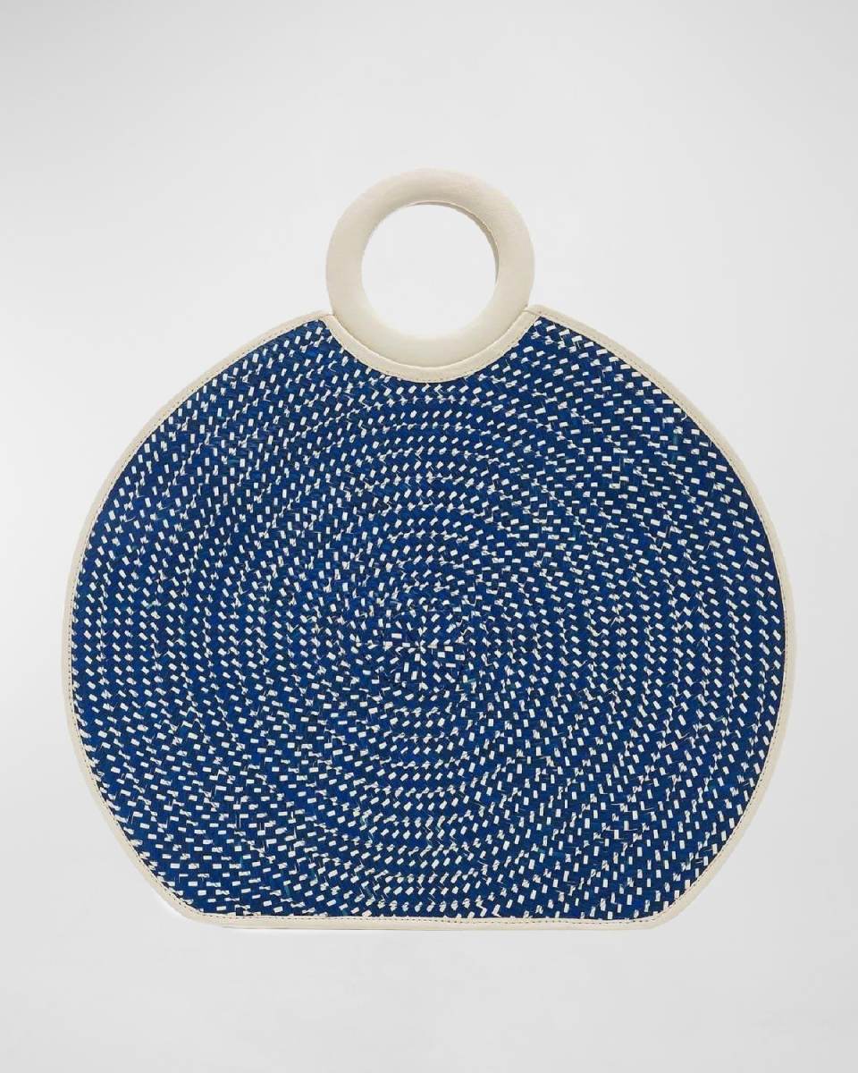 Zenu Two-Tone Cana Flecha Ring Top-Handle Bag