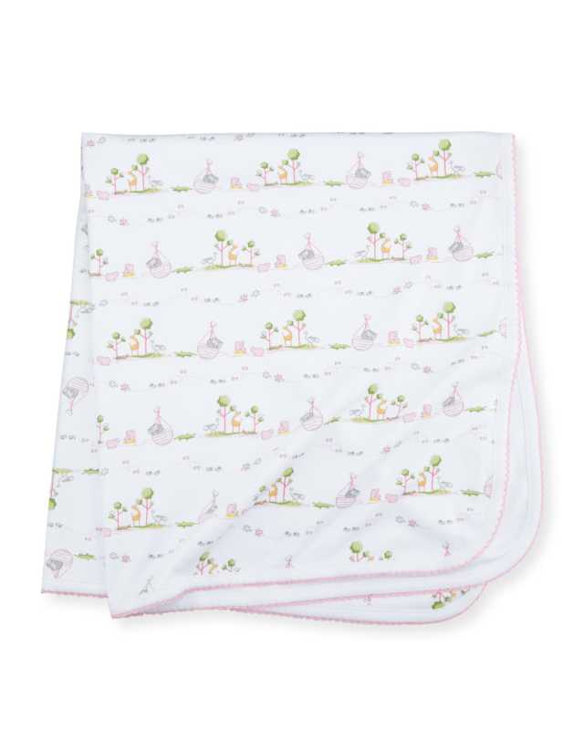 Noah's Ark Printed Pima Blanket