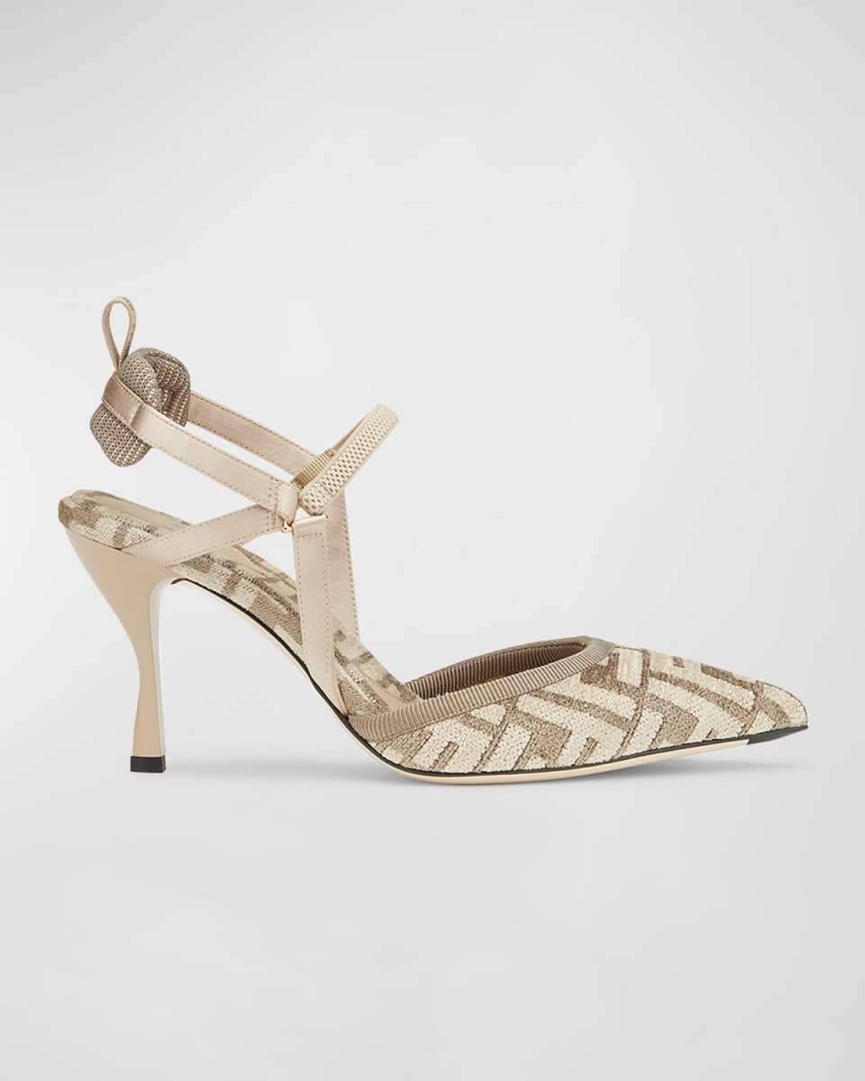 Colibri Mesh Slingback Pumps