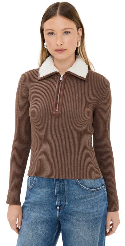 SIMKHAI Sherin Top Chocolate Multi