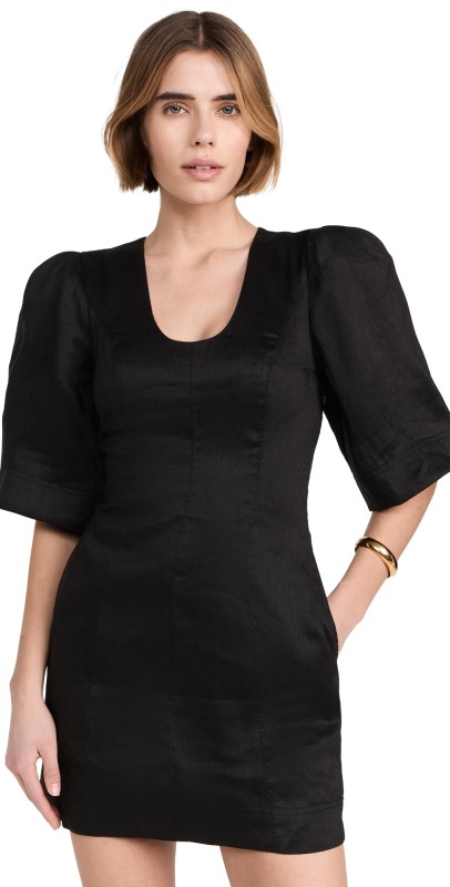 Aje Hunter Twisted Mini Dress Black