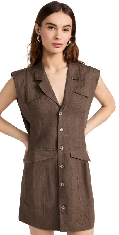 HEVRON Becca Dress Chocolate