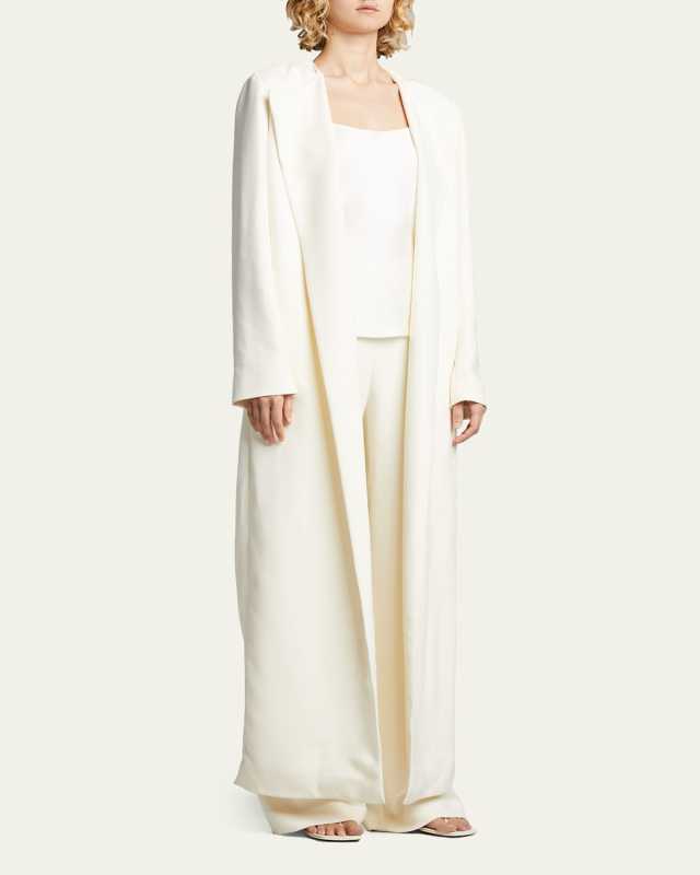 Paycen Belted Open-Front Coat