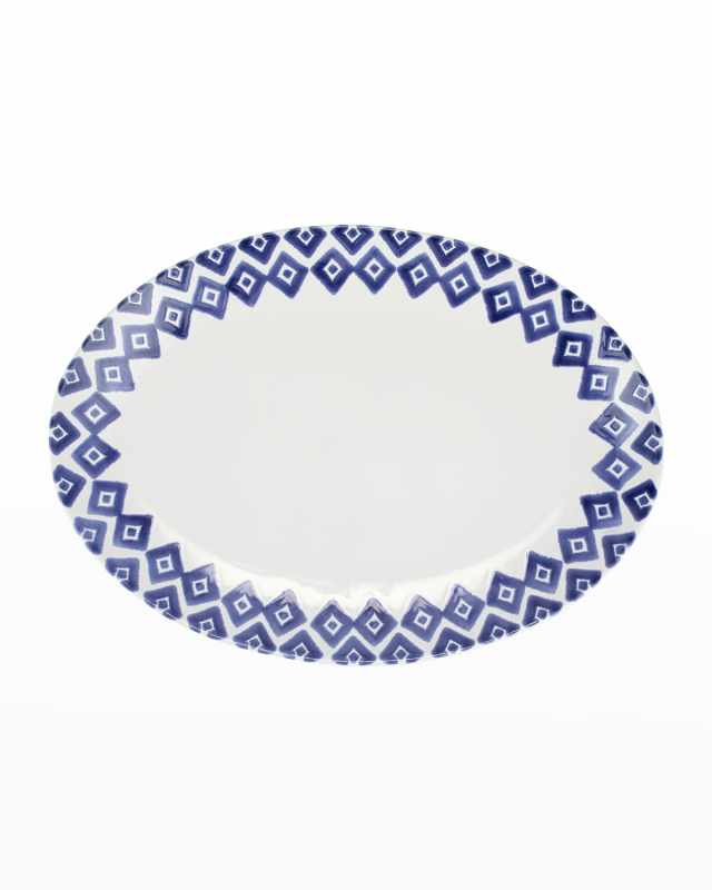 Santorini Diamond Oval Platter