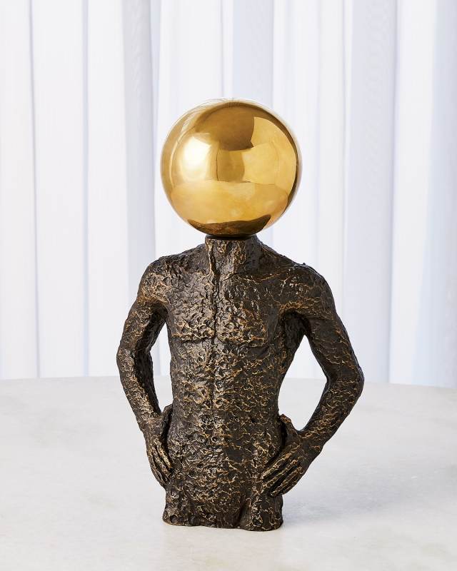 Round Metric Head Sculpture