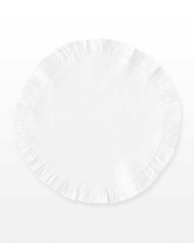 Round Ruffle Placemats, Set of 4