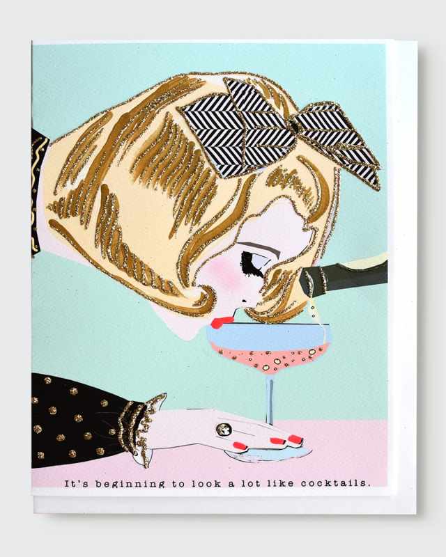It's Beginning to Look a Lot Like Cocktails Greeting Card