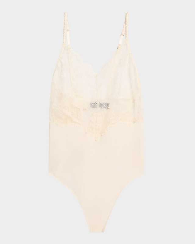 Lace & Stretch Satin Teddy