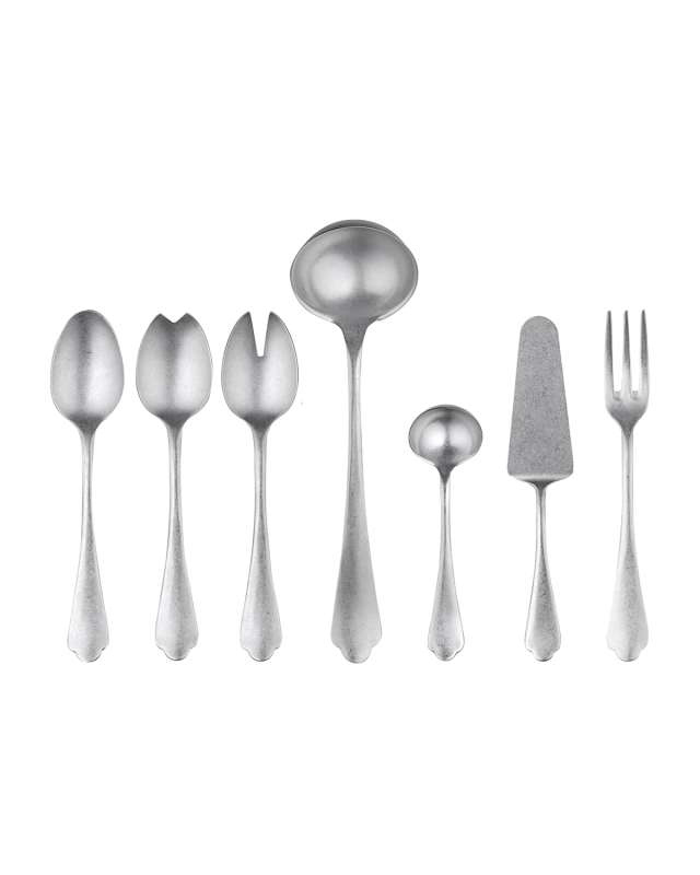 Dolce Vita Pewter 7-Piece Full Serving Set