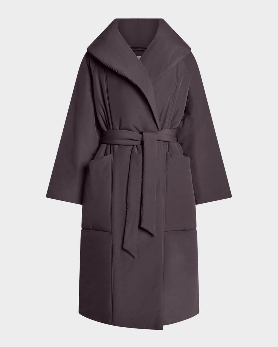 Ana Long Wrap Puffer Coat