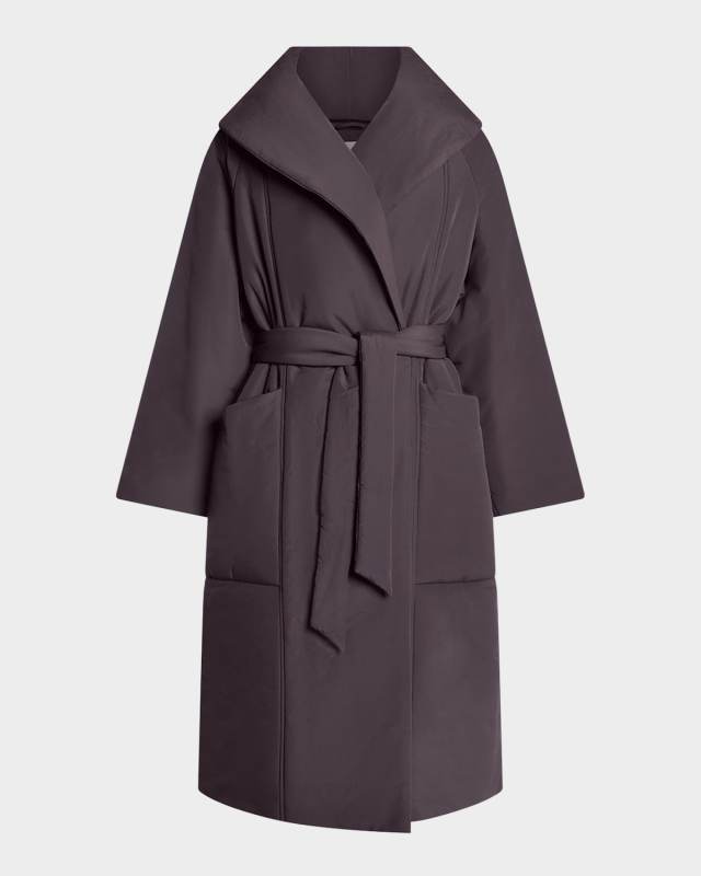 Ana Long Wrap Puffer Coat