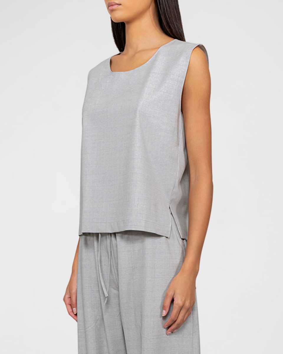 Jane Lightweight Sleeveless Crewneck Top