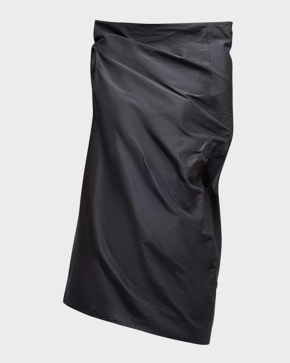 Aria Asymmetrical Draped Organza Top