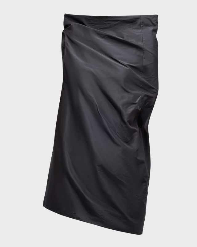 Aria Asymmetrical Draped Organza Top