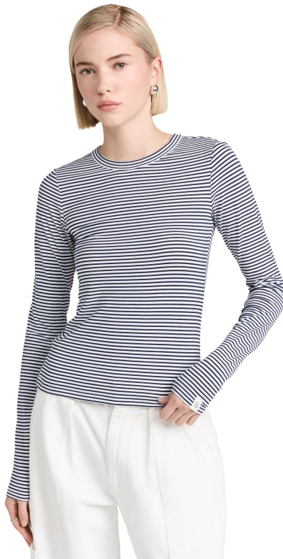 rag & boneuca Stripe Top Blackwht