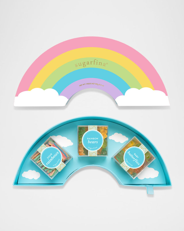 Rainbow 3-Piece Candy Bento Box