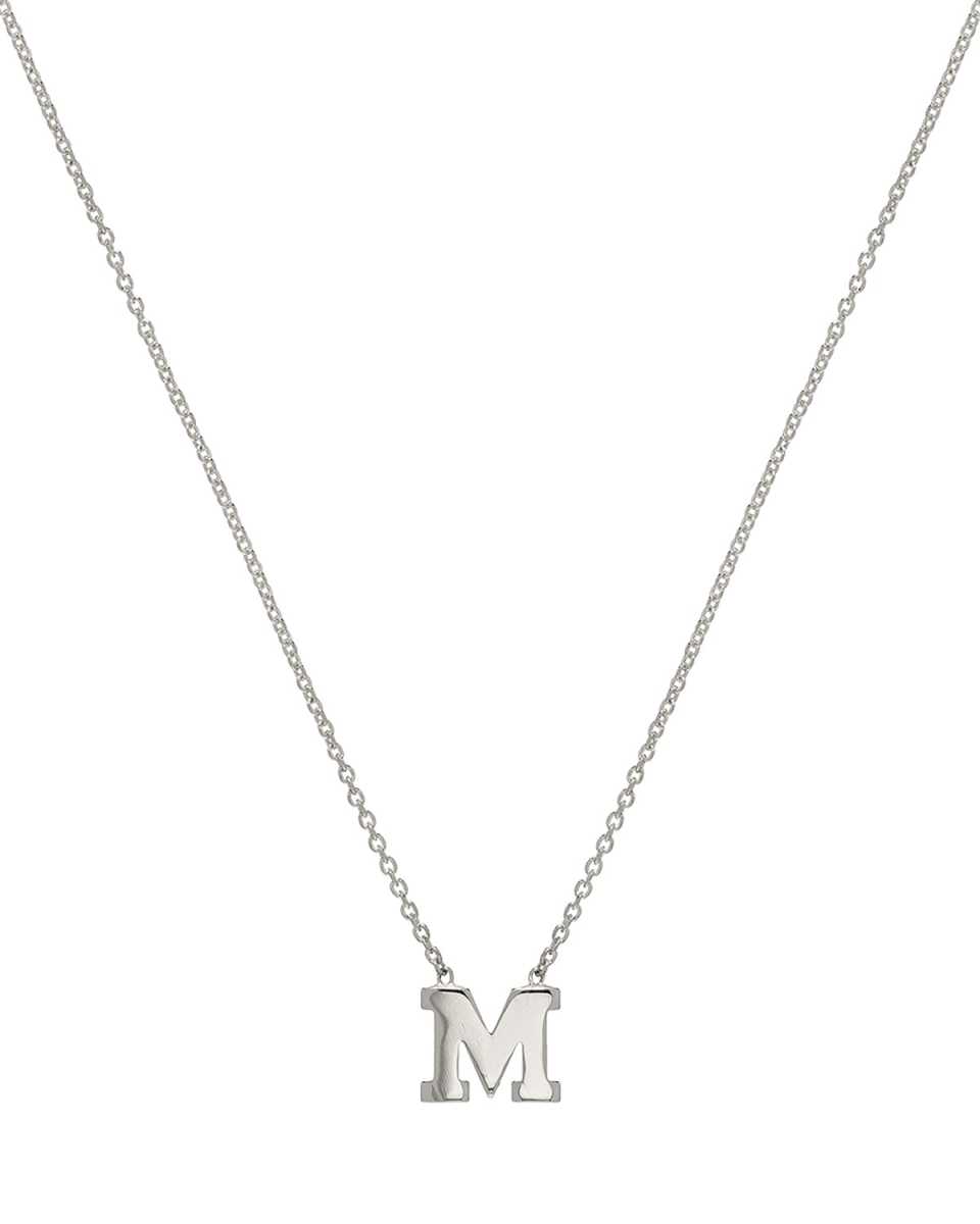 Regin Personalized Initial Pendant Necklace in 14K White Gold