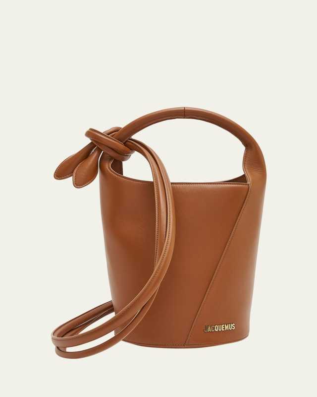 Le Petit Tourni Leather Bucket Bag