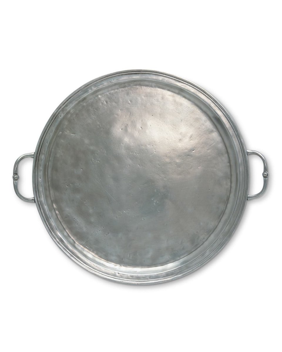 Large Round Tray with Handles