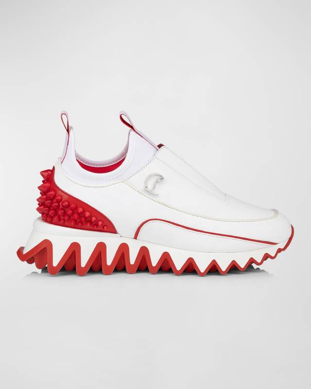 Donna Spikes Red Sole Slip-on Runner Sneakers