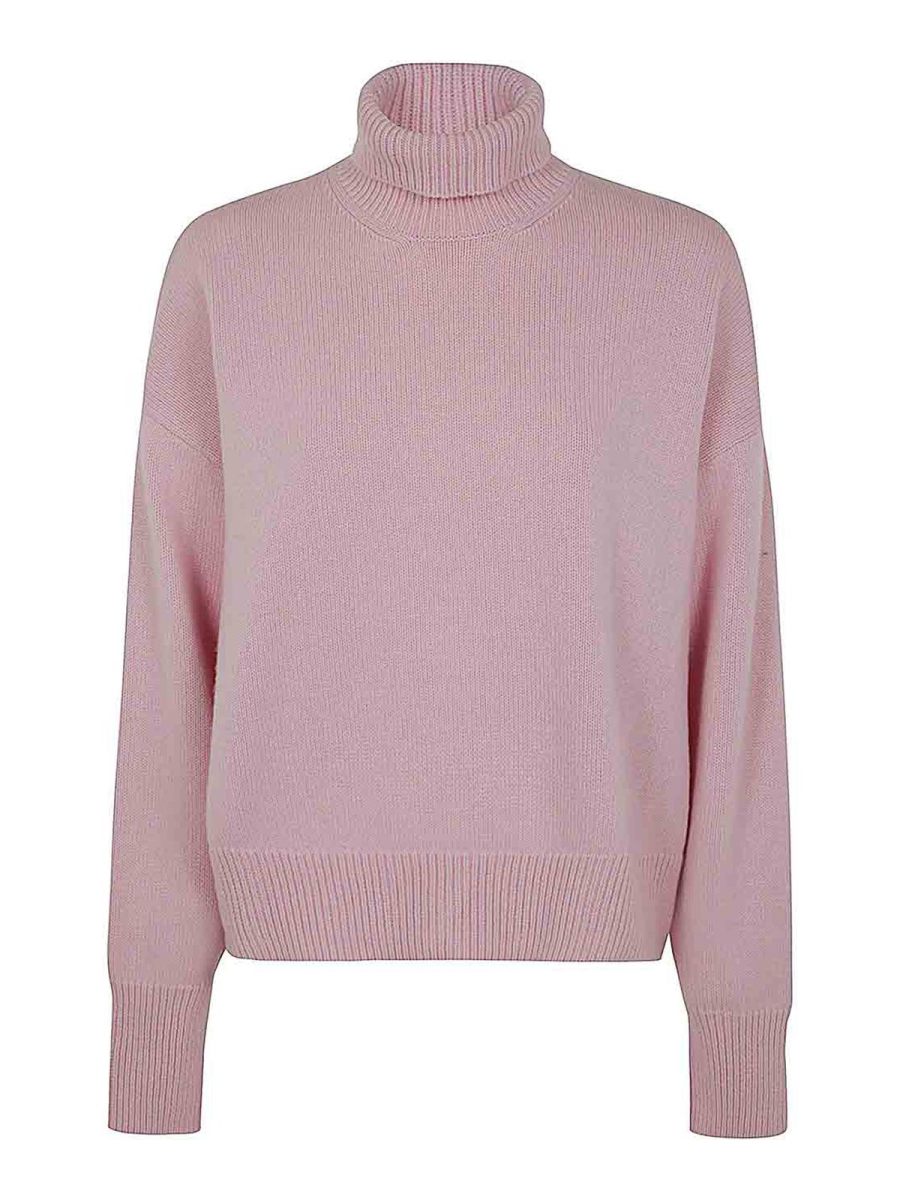 MRZ Pull Col Roulé - Rose
