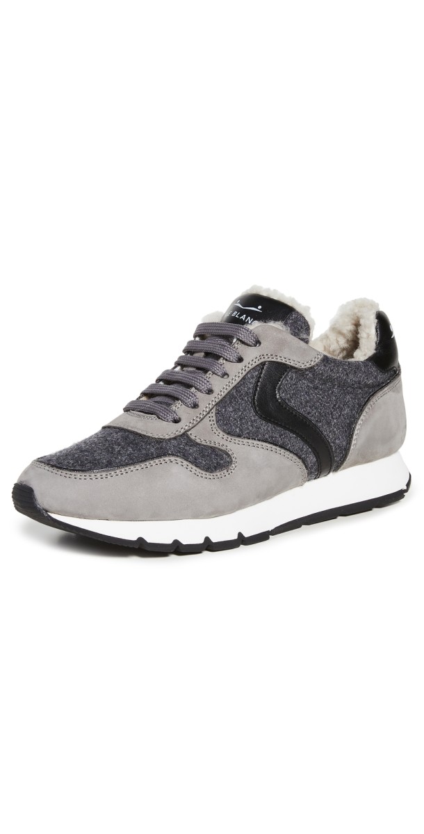 Voile Blanche Julia Shearling Sneakers Gray/Anthracite