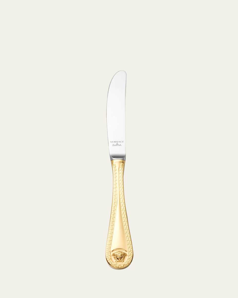 Medusa Gold-Plated Table Knife