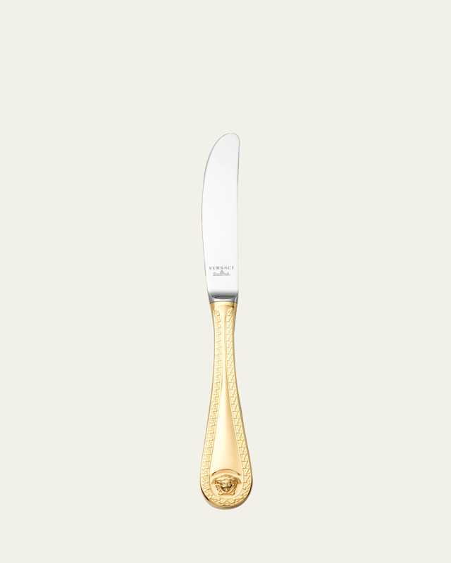 Medusa Gold-Plated Table Knife