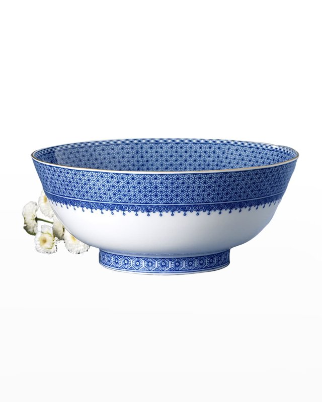 Blue Lace Serving Bowl