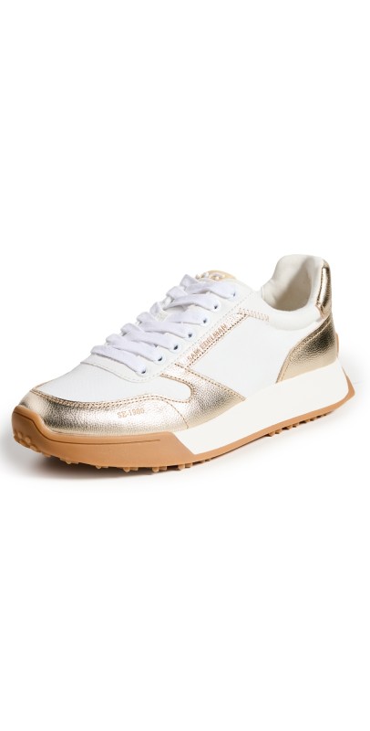Sam Edelman Layla Sneakers Off White/Molten Gold
