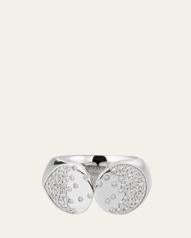 18K White Gold Fairmined Oera Ring with Diamonds
