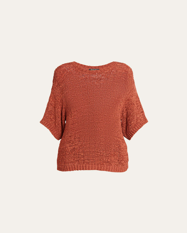 Shikotsu Open-Knit Silk Sweat